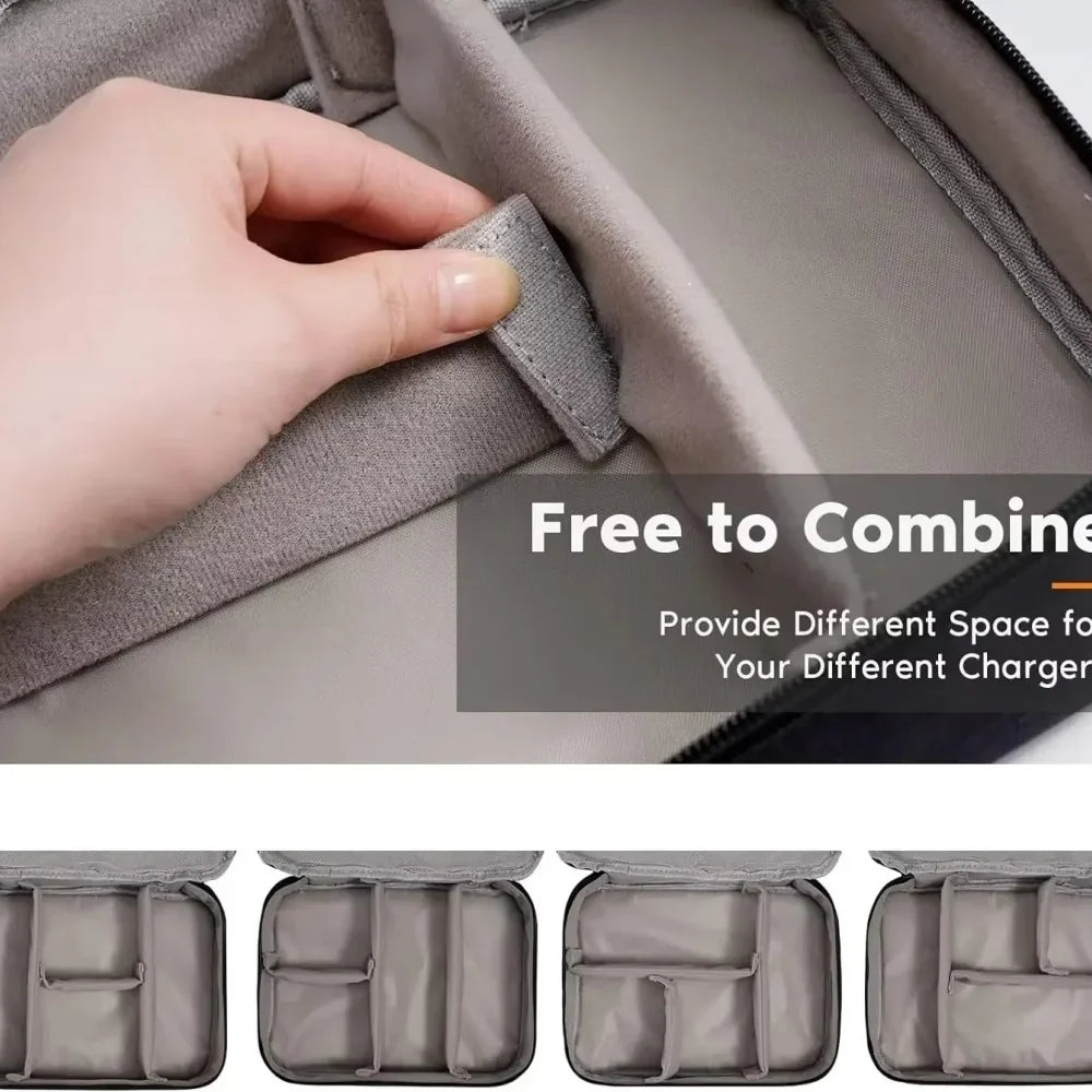 Waterproof Travel Cable Organizer Bag | Oxford Storage Case Cable Organizer Bag Qme