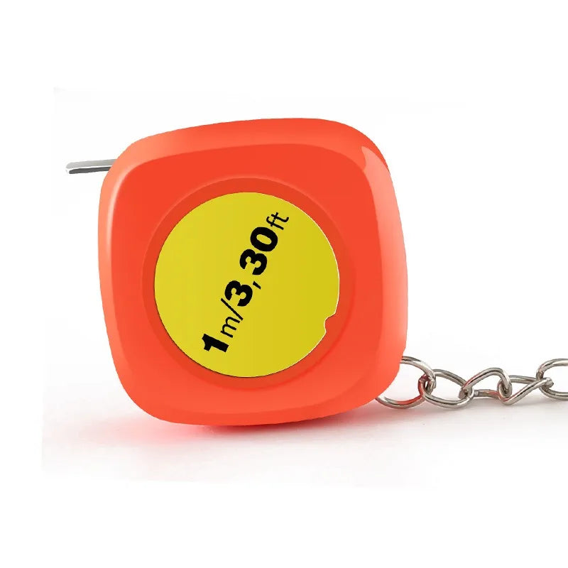 Mini Keychain Tape Measure 1M Retractable Pocket Tool | 4 Colors Keychain Tape Measure Qme