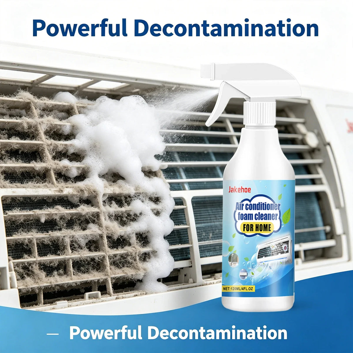 Air Conditioner Foam Cleaner Spray 120ml – No-Rinse Formula AC Foam Cleaner Qme