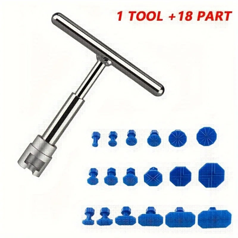 Paintless Dent Repair Kit with 18 Spacers – Hail & Bodywork Paintless Dent Repair Kit Qme Puller 18pcs Gaskets