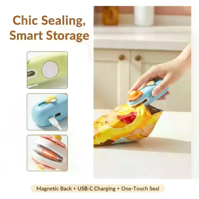 Handheld Mini Heat Sealer – Portable Bag Sealing Tool | Qme Mini Heat Sealer Qme