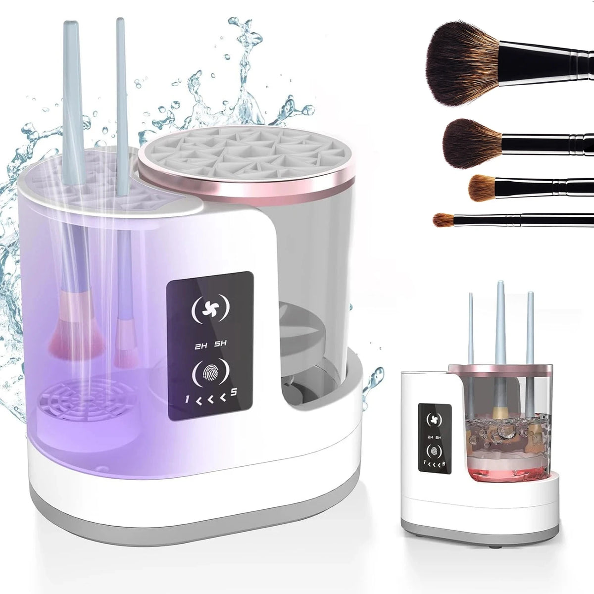 3-in-1 Electric Makeup Brush Cleaner, Dryer & Holder Makeup Brush Cleaner Qst