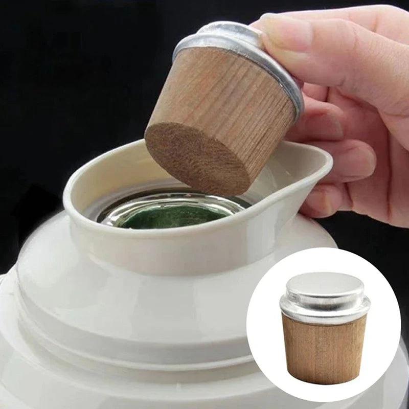Wood Cork Stopper for Vacuum Flask & Thermos – Sealed Lid Thermos Cork Stopper Qme