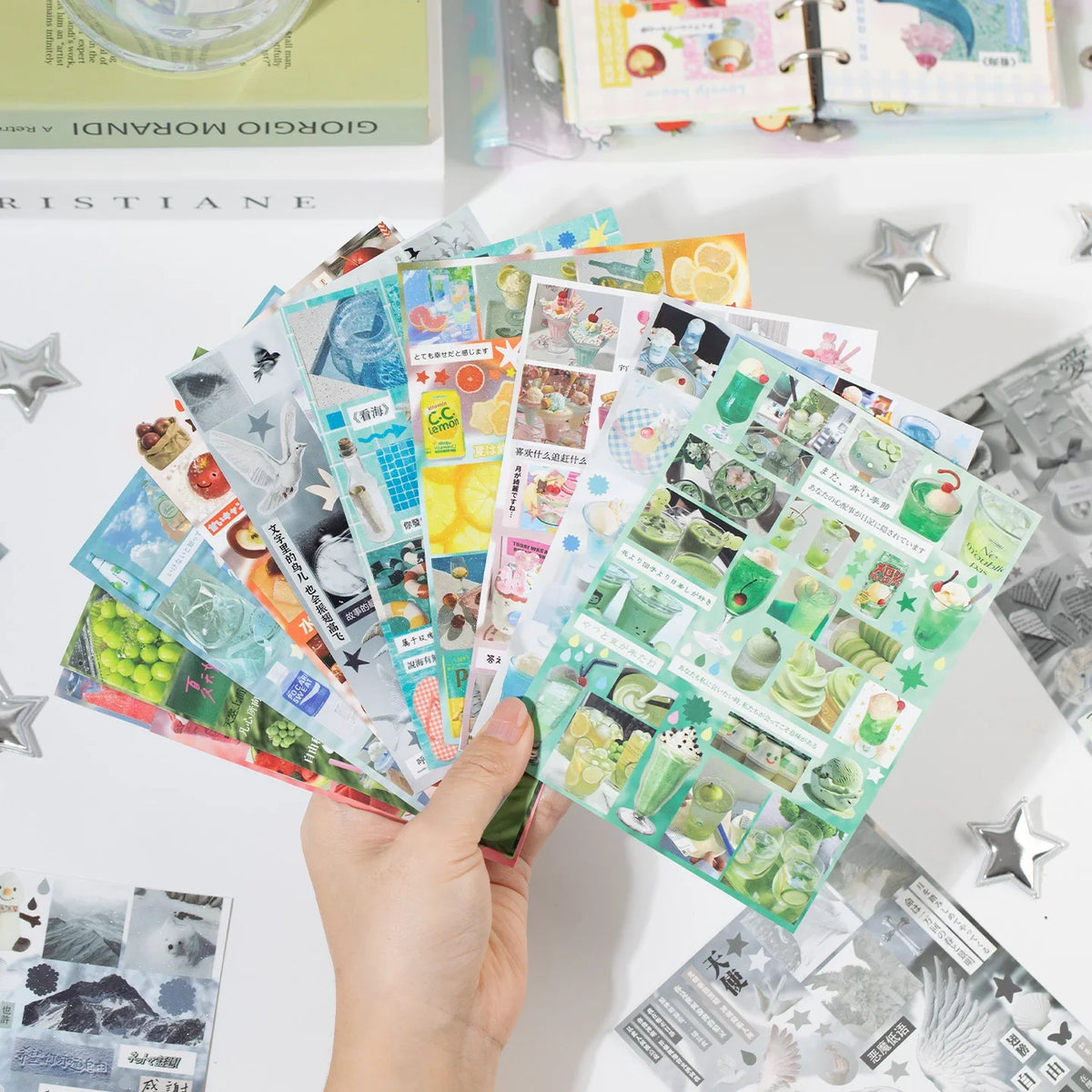 Decorative Sticker Book 30–60 Sheets | Journal, School & Laptop Decorative Sticker Book Qme