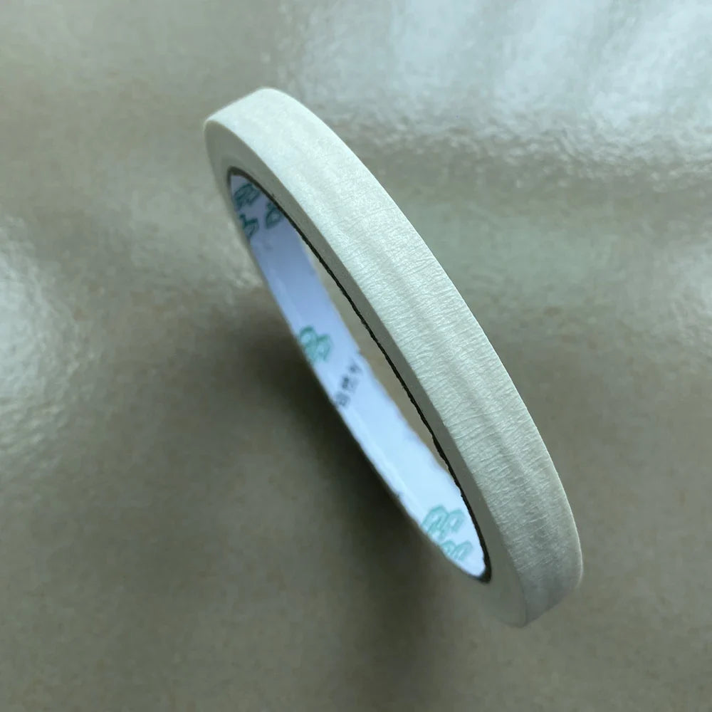White Painter's Masking Tape – Crepe Paper Single-Sided Painter's Masking Tape Qme Width 12mm 3Pcs