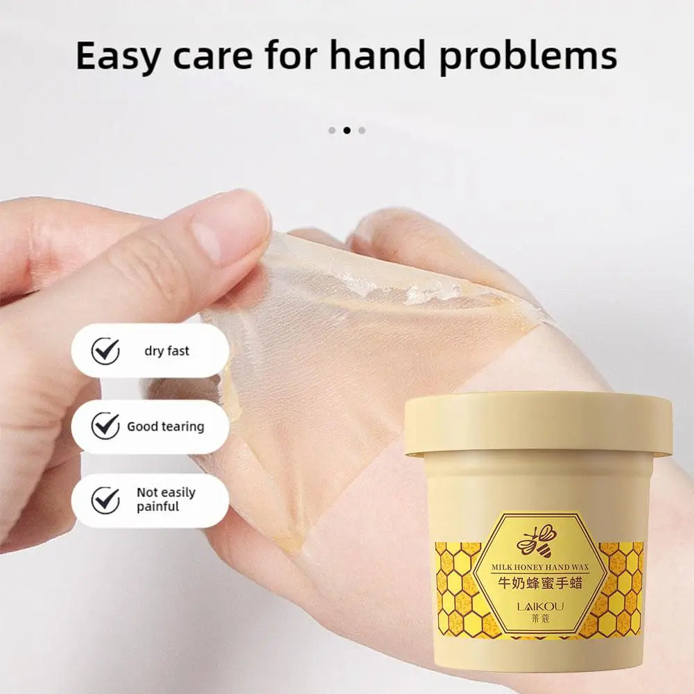 Milk & Honey Hand Mask – Moisturizing & Exfoliating Film Hand Film Mask Qme