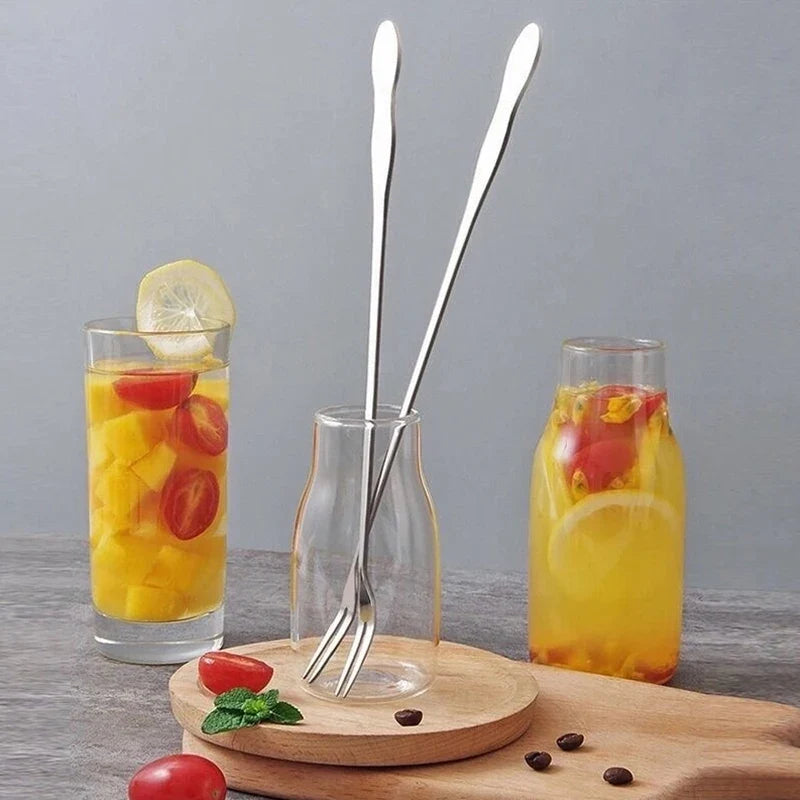 Stainless Steel Pickle Fork Long Handle Jar Grabber | Qme Pickle Fork Utensil Qme