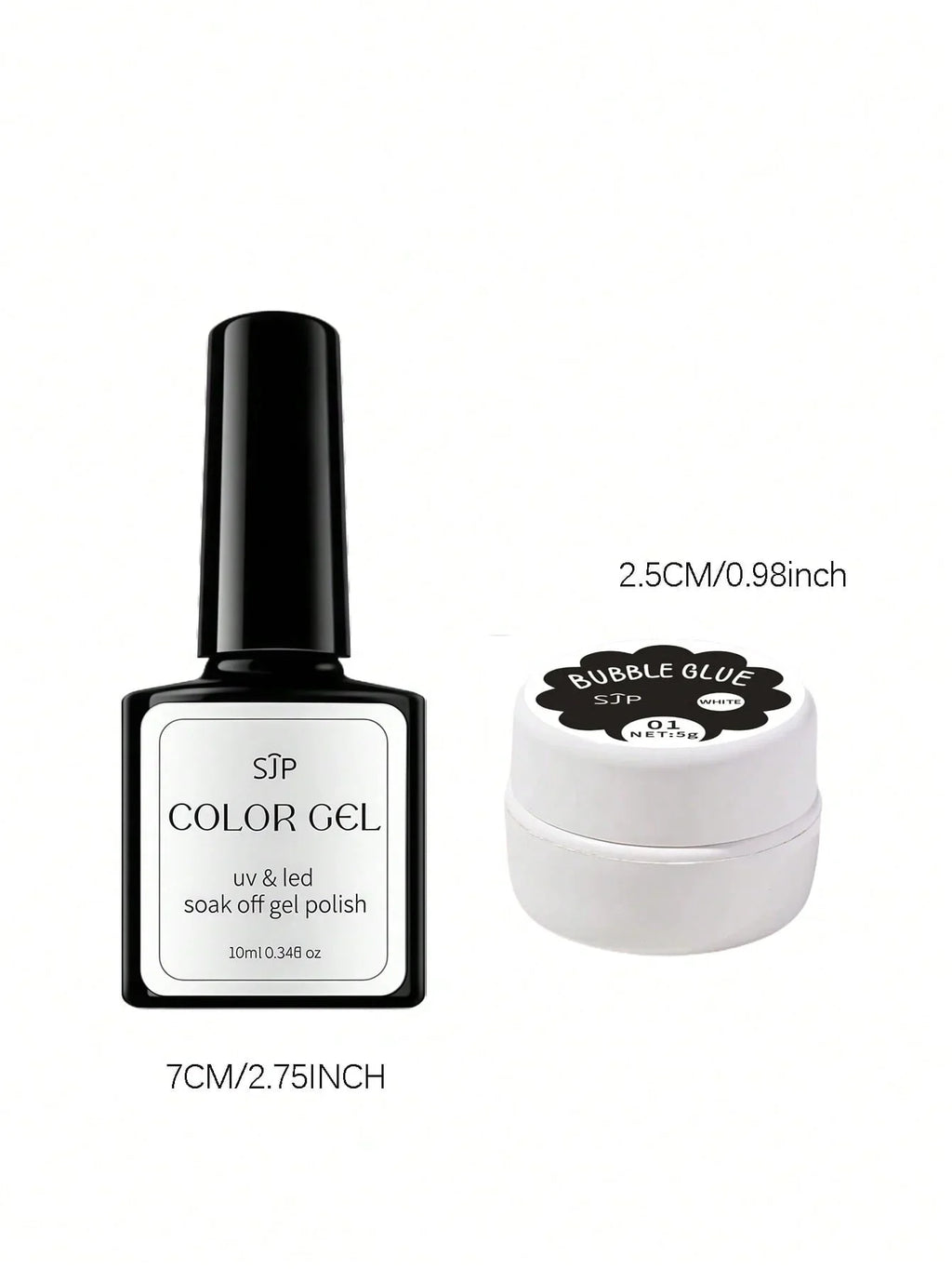 Qme 2-Piece Bubble Nail Polish Poke Net Set – Wave Design Nail Polish Set Qme