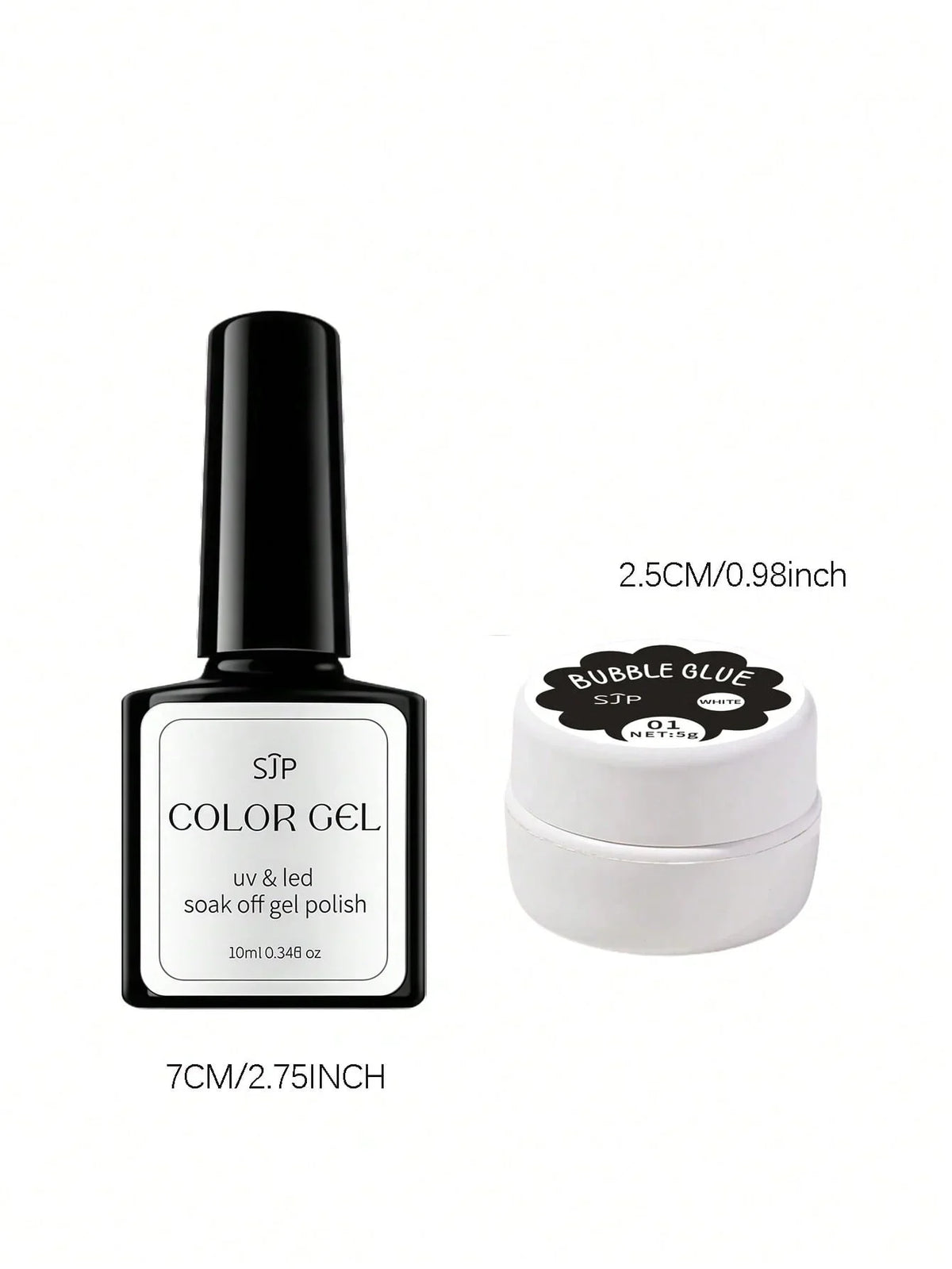 Qme 2-Piece Bubble Nail Polish Poke Net Set – Wave Design Nail Polish Set Qme