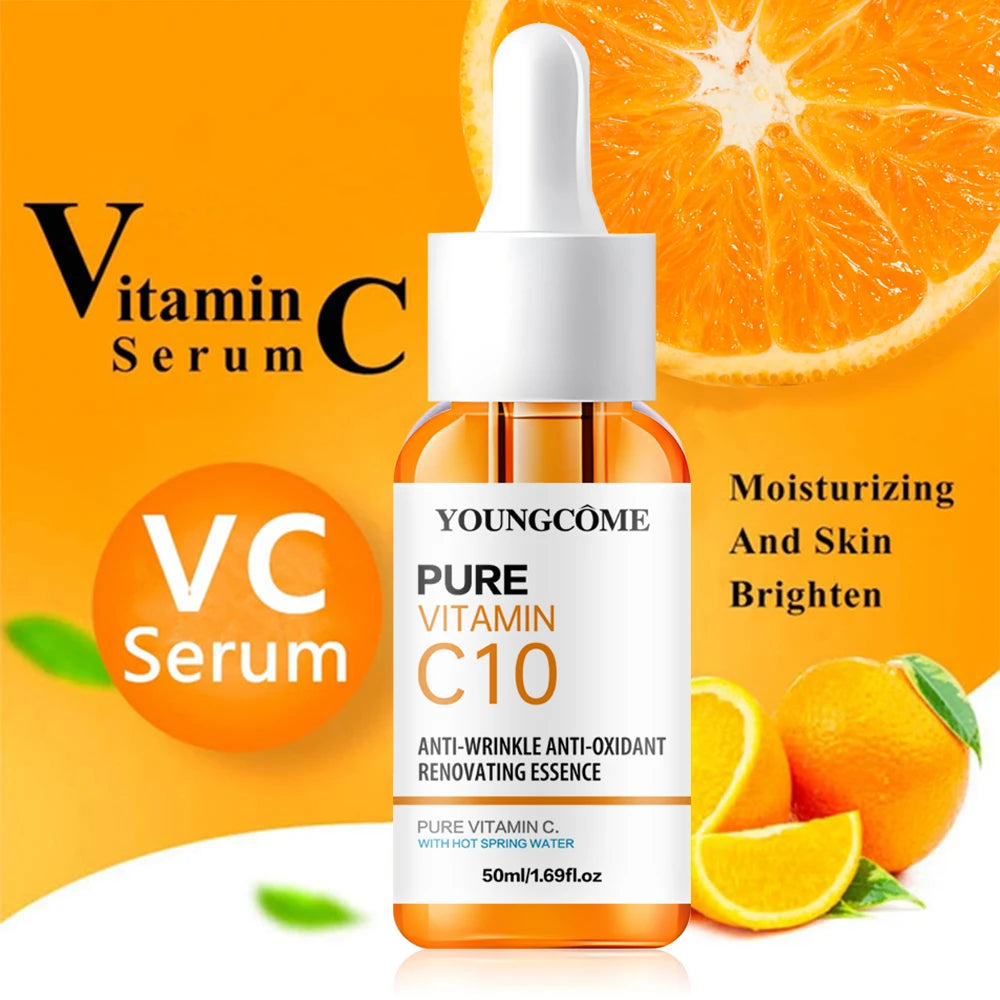 Vitamin C & Hyaluronic Acid Brightening Face Serum | REAROYA Brightening Face Serum Qst