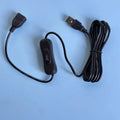 USB Extension Cable with On/Off Switch – 5m Male to Female USB Switch Cable Qme Black