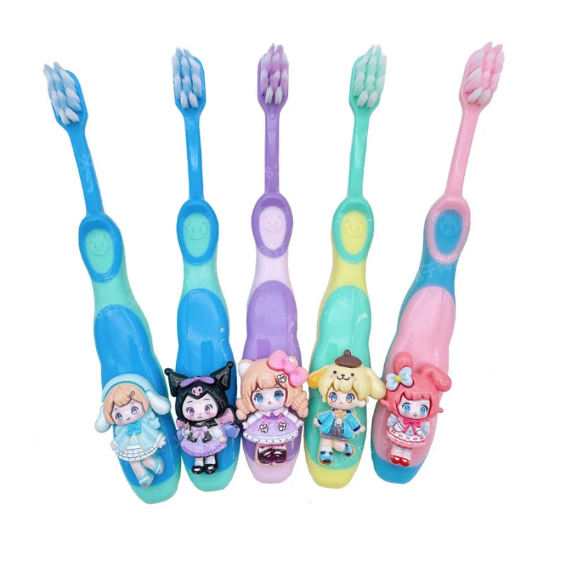 Hello Kitty Kuromi Soft-Bristle Toothbrush | 12 Colors Character Toothbrush Qme