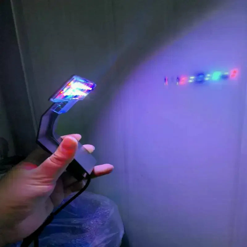 Ultra-Thin Clip-On LED Aquarium Light | 3 Modes Full Spectrum Aquarium LED Light Qme