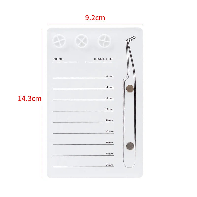 Magnetic Eyelash Glue Pallet Holder – Acrylic Suction Board Eyelash Tool Holder Qme White China Mainland