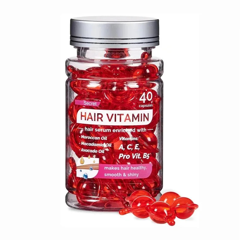 Moroccan Argan Vitamin Oil Hair Capsules – 40 ct | YOUNGCOME Hair Care Capsules Qst 40capsules