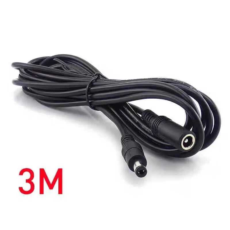 DC 12V 2A Power Extension Cable 5.5x2.1mm | 4 Lengths DC Power Extension Cable Qme