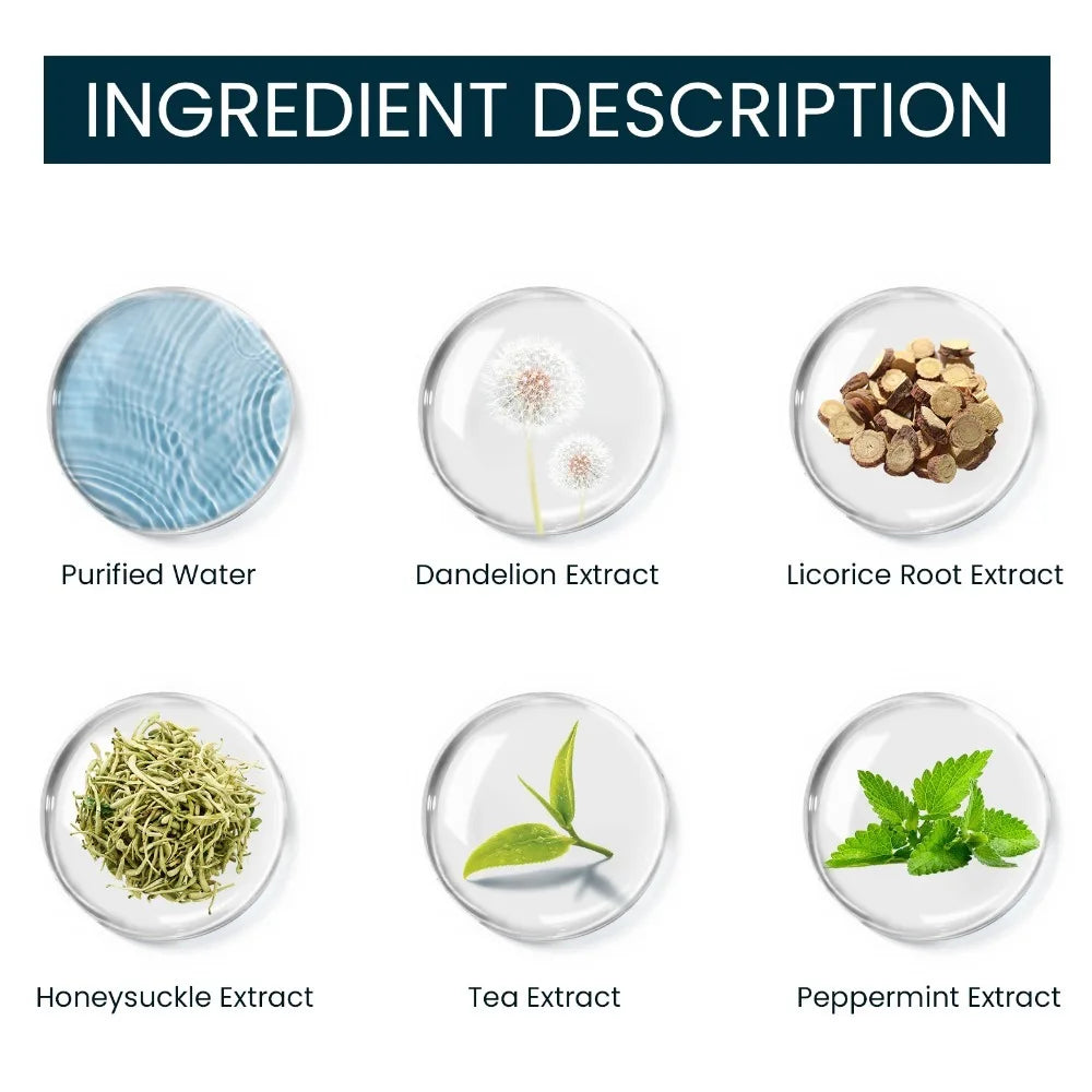 Googeer Organic Hydrating Face Drops – Dandelion & Licorice 30ml Organic Face Serum Qst