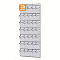 Hanging Shoe Organizer – 24 to 40 Large Mesh Pockets Hanging Shoe Organizer Qme 35 grids White