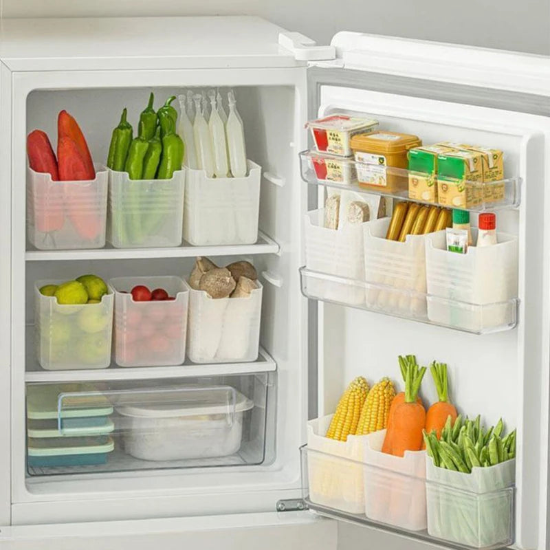 3-Pack BPA-Free Clear Fridge Storage Boxes – Kitchen Organizer Refrigerator Storage Box Qst
