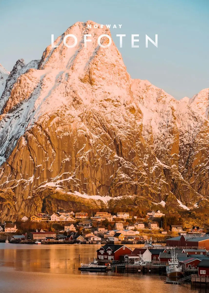Norway Aurora Mountain Canvas Wall Art Print – Unframed Poster Canvas Wall Art Qst J 50X70cm No Framed