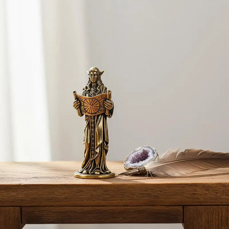 Fairy Princess Metal Figure Retro Desktop Ornament | Home Decor Decorative Figurine Qme