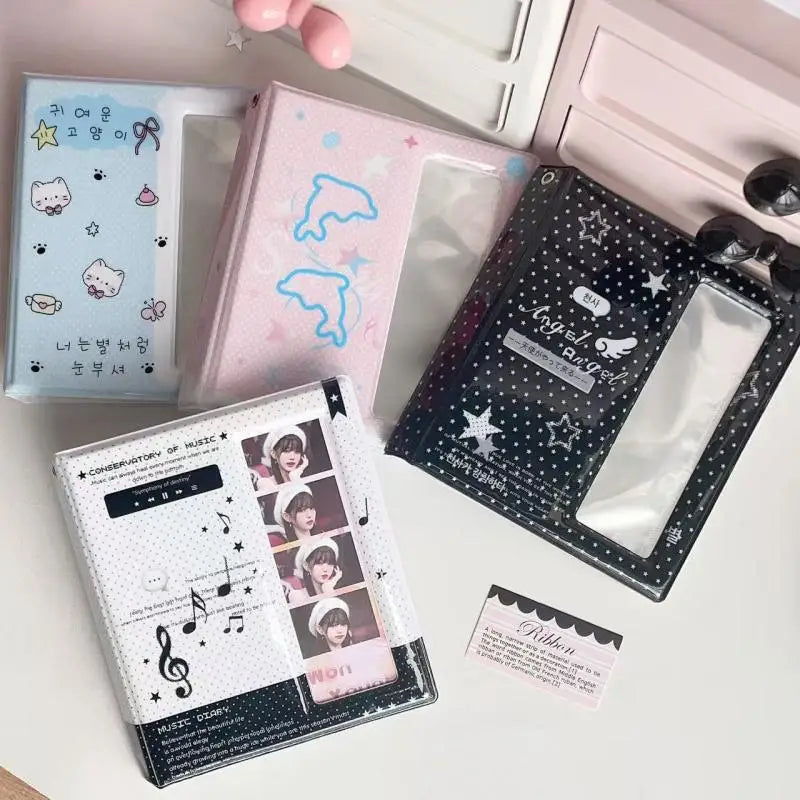 Photo Strip Album Book – Holds 2x6 & 4x6 Photos, 40 Pcs Photo Strip Album Qst