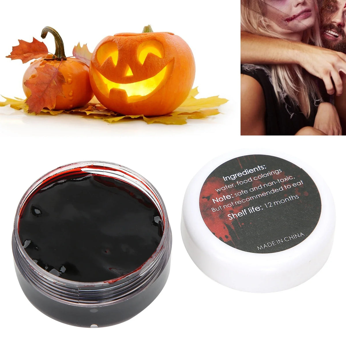Fake Blood Halloween Special Effect Makeup – Costume & Stage Special Effect Makeup Qme