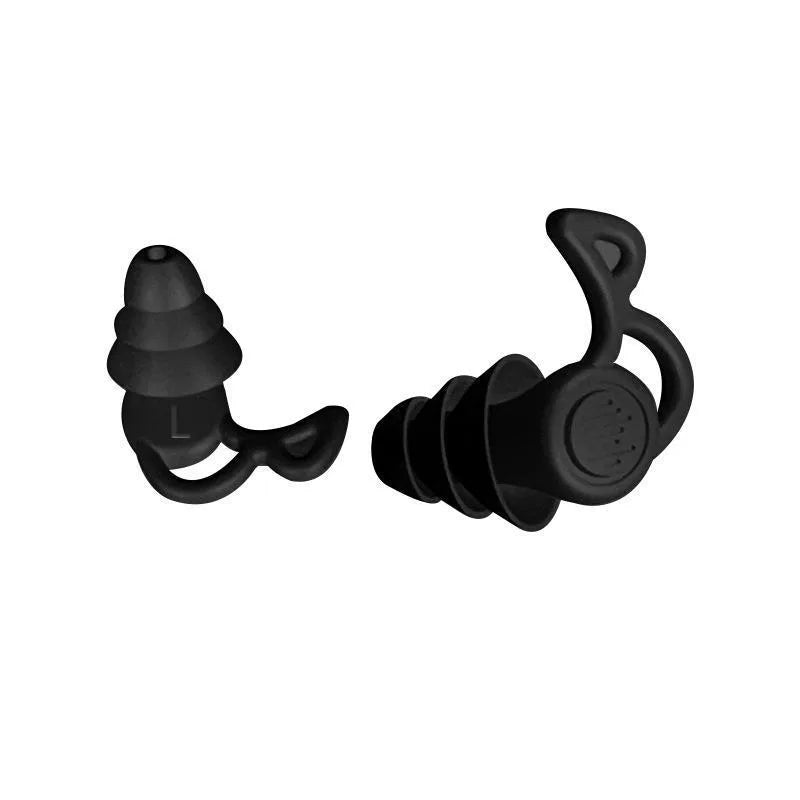 3-Layer Silicone Reusable Earplugs – Waterproof for Swimming Silicone Earplugs Qme
