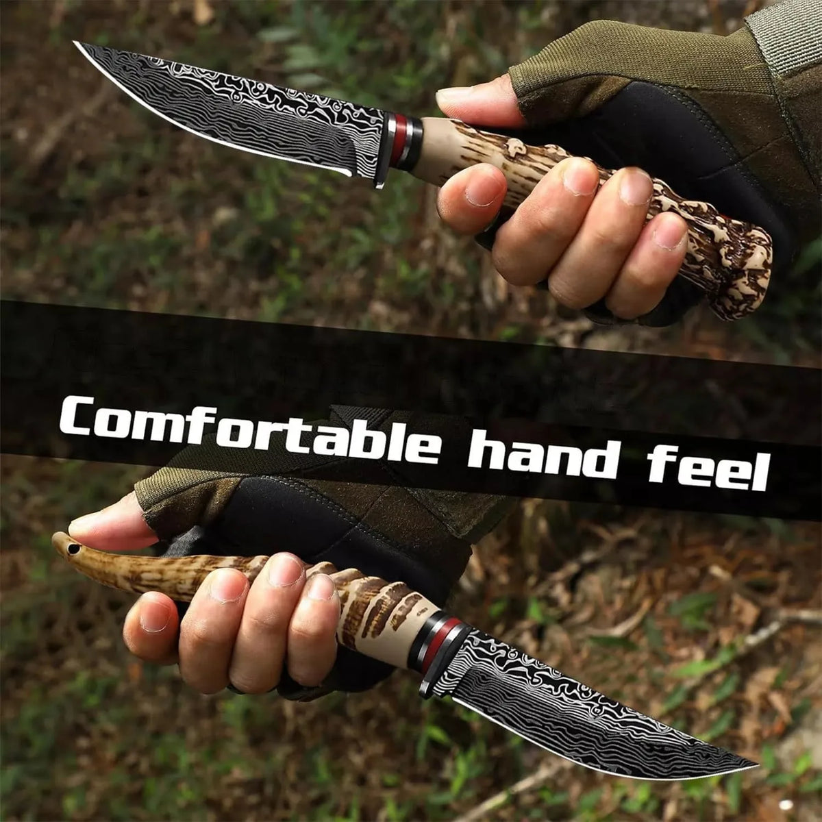PLYS Outdoor Camping Knife – Sharp Stainless Steel Fruit & Meat Camping Knife Qst