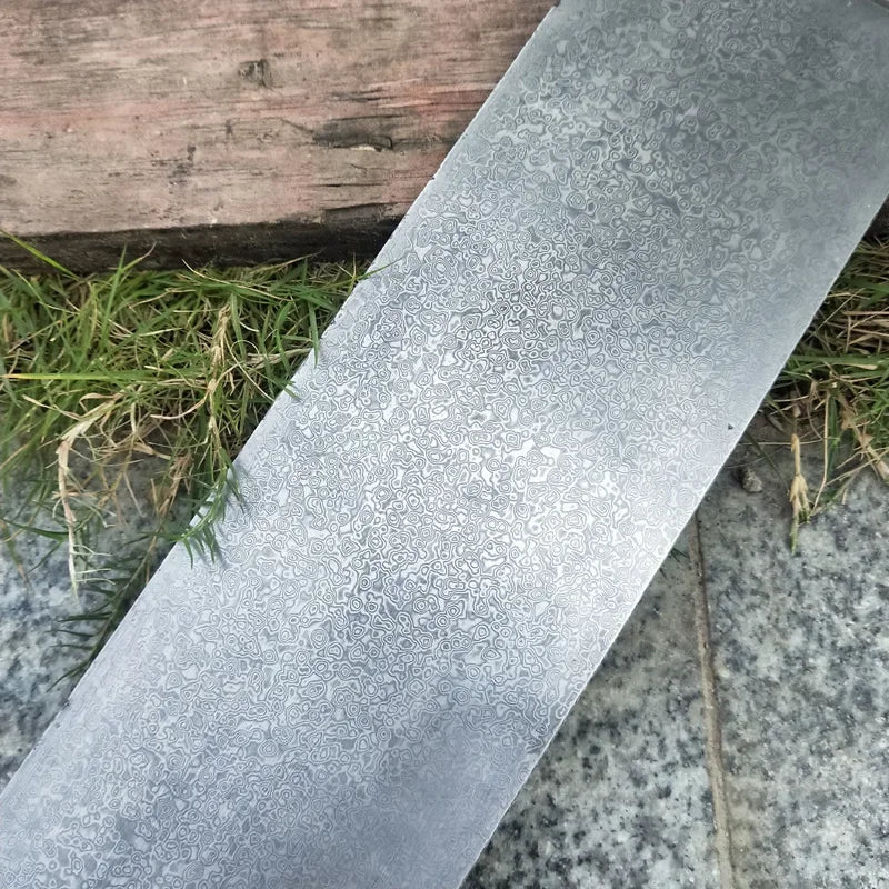 Damascus VG10 Core Blade Blank 30cm – DIY Knife Making Knife Blade Blank Qst