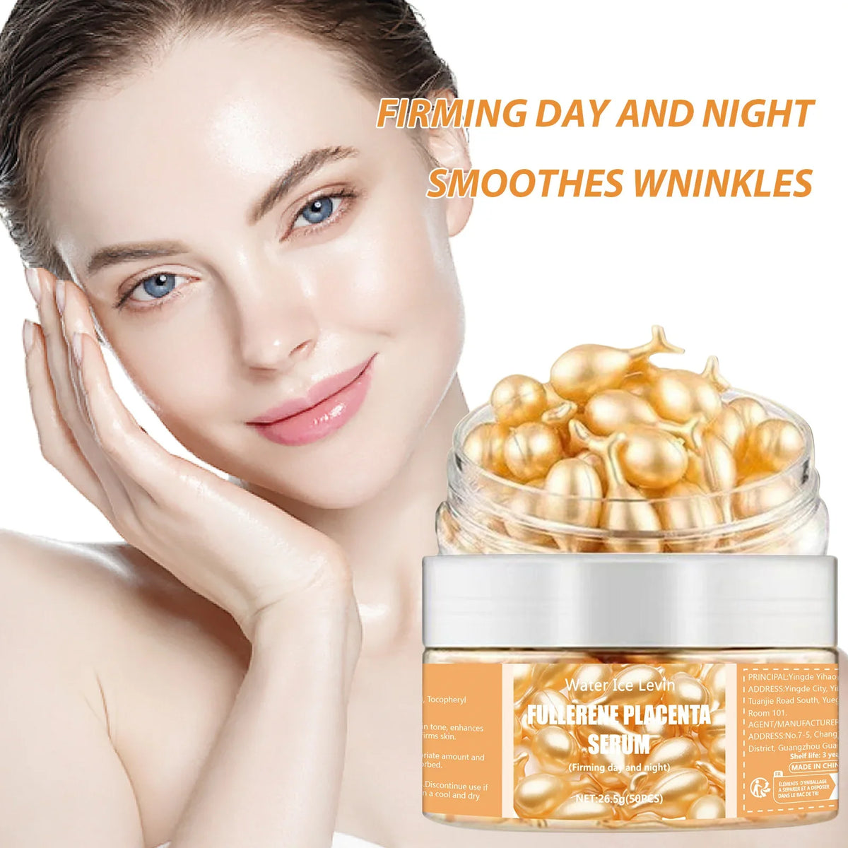 Collagen Face Serum Capsules – Firming, Brightening & Hydrating Face Serum Capsules Qme
