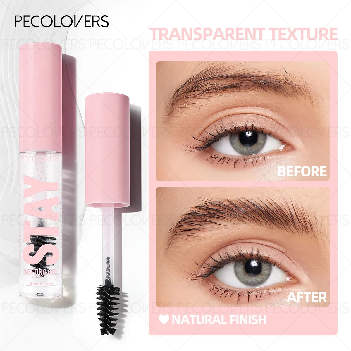 Qme Transparent Strong Hold Eyebrow Gel – Clear Brow Setter Eyebrow Styling Gel Qme 01