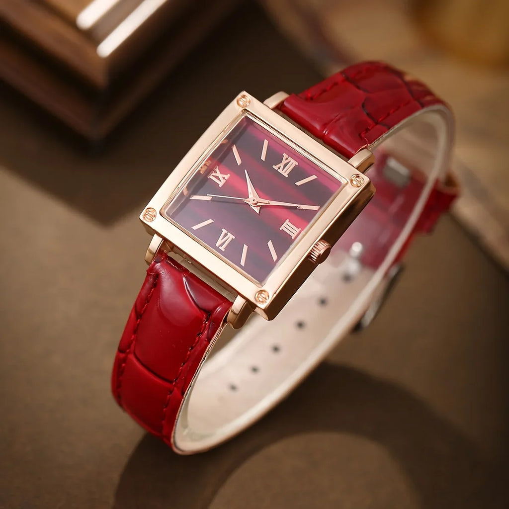 Elegant Women's Watch & Jewelry Set – Stylish Gift Set Watch & Jewelry Set Qme