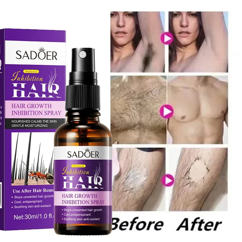 Qme Natural Hair Inhibiting Spray – Nourishing Skin Mist Hair Inhibiting Spray Qme