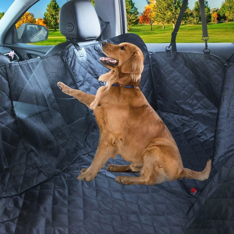 Double Zipper Car Pet Seat Cover – Waterproof & Dirt Resistant Car Pet Seat Cover Qme