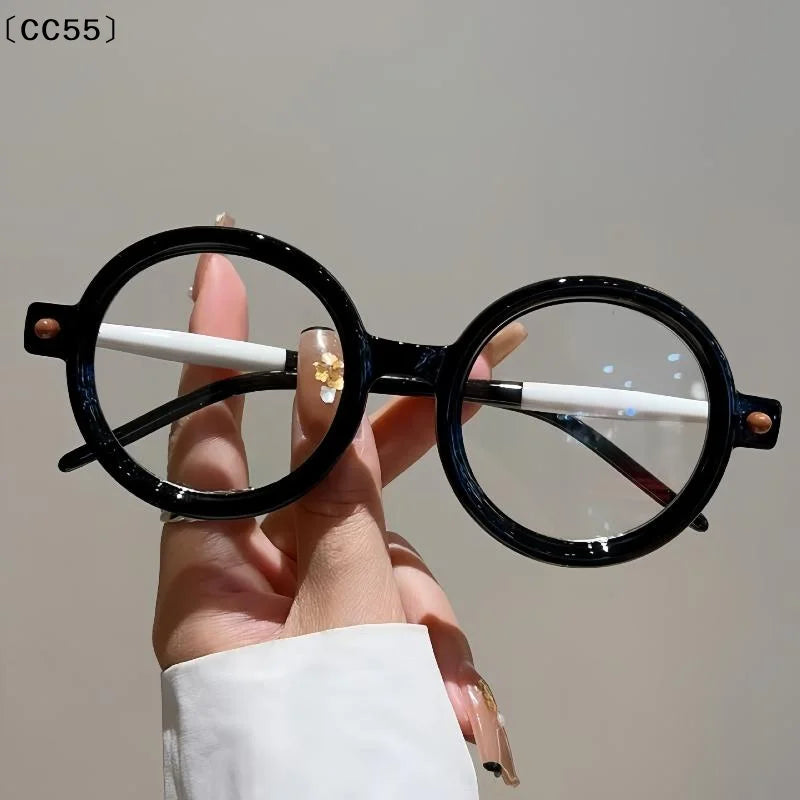 Retro Black Frame Clear Lens Fashion Eyeglasses – Unisex Fashion Eyeglasses Qst