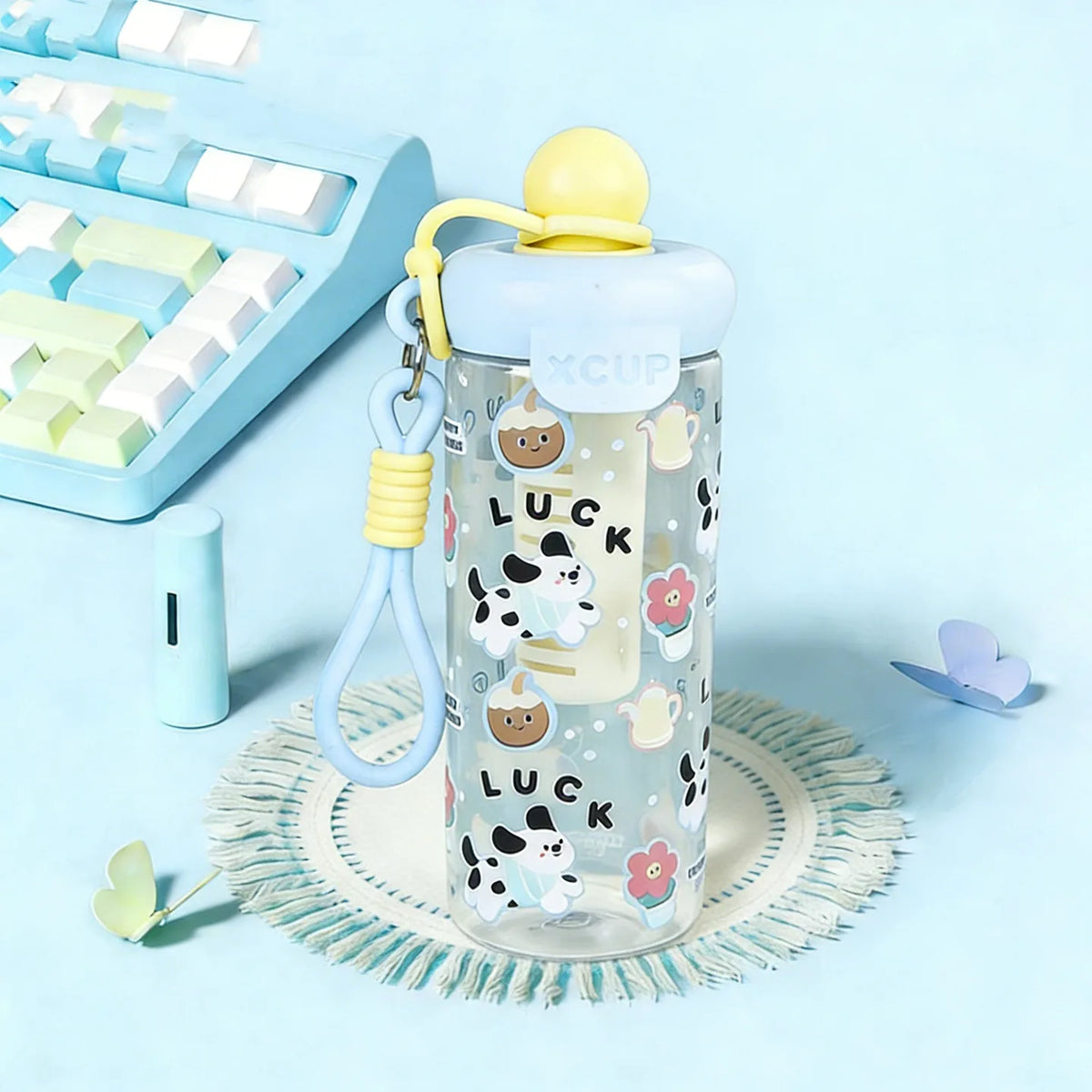 Hello Kitty Large-Capacity Cartoon Water Cup for Girls Cartoon Water Cup Qme 6 600ml