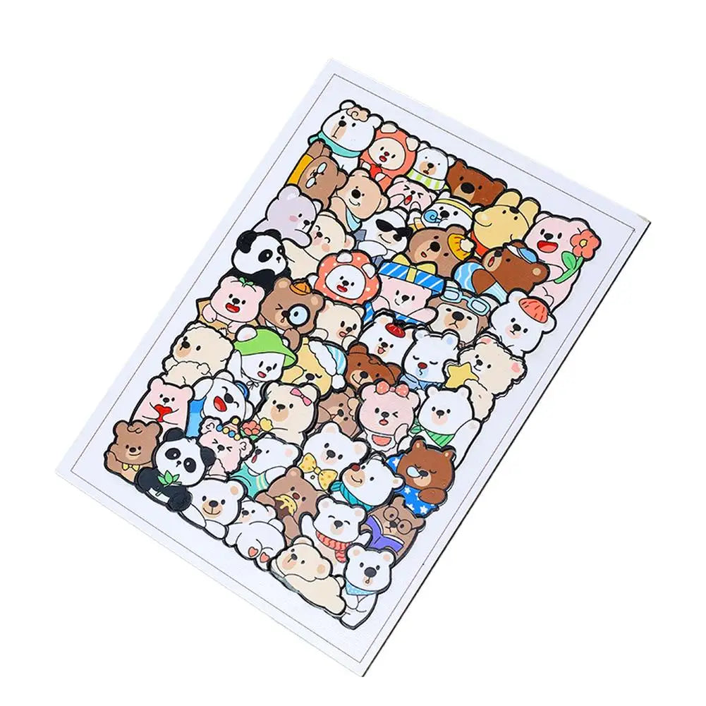 Wooden Cat Animal Puzzle Stacking Toy – Educational Kids Gift Wooden Kids Puzzle Qme Bear 1