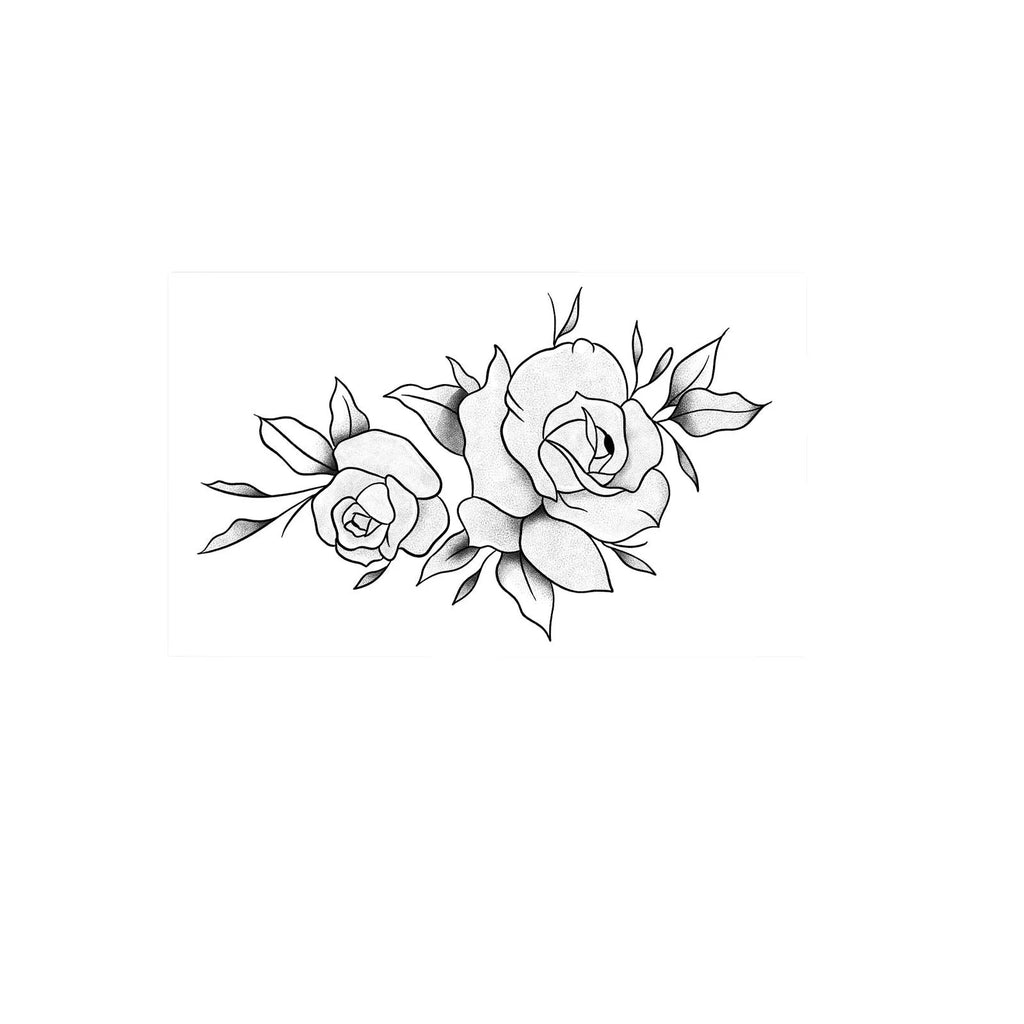 Minimalist Leaf Vine Temporary Tattoo Sticker – Waterproof Fine Line Temporary Tattoo Sticker Qme