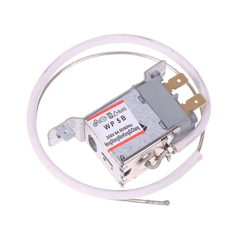 WP5B 2-Pin Refrigerator Thermostat AC 250V 6A 50/60Hz Refrigerator Thermostat Qme