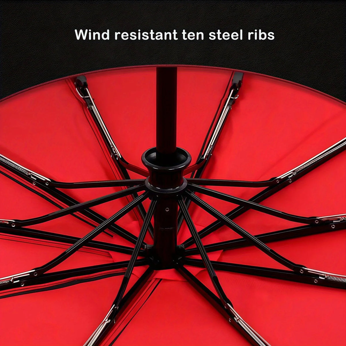 Windproof Double Layer Auto Folding Umbrella – Sun & Rain Windproof Folding Umbrella Qst