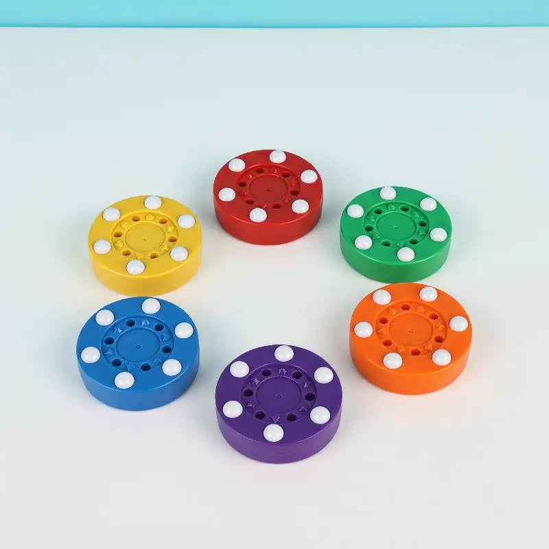 Inline Roller Hockey Pucks – 6-Ball Street Training Set Street Hockey Pucks Qst