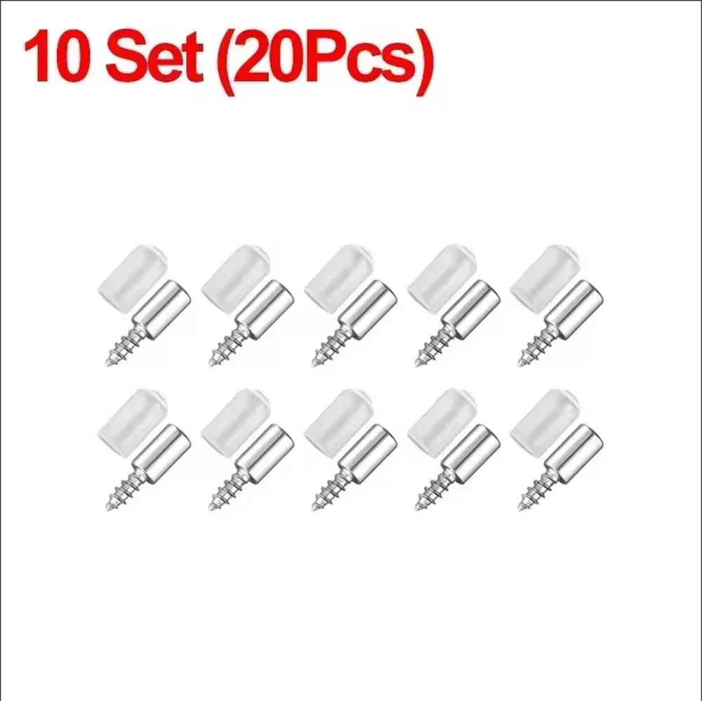 Self-Tapping Shelf Support Pegs – Stainless Steel Bracket Set Shelf Support Pegs Qme 10Set (20PCS)