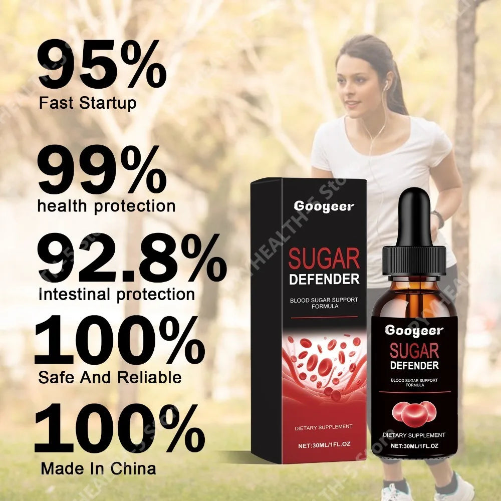 Sugar Defender Drops – Grape & Loquat Extract Wellness, 30ml Herbal Liquid Supplement Qst