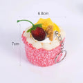 Artificial Coconut Cream Mousse Cake – Realistic Fake Food Prop Fake Food Prop Qme A5 6.8x5.8cm