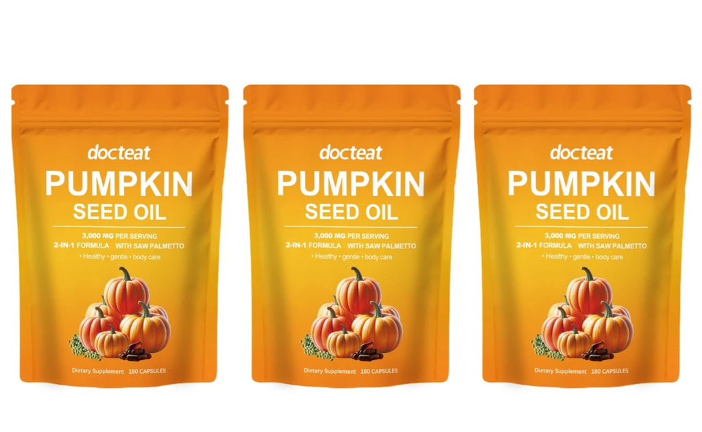 Pumpkin Seed Oil 3000mg + Saw Palmetto – 180 Capsules Herbal Supplement Capsules Qst 540 Count(Pack of 3)