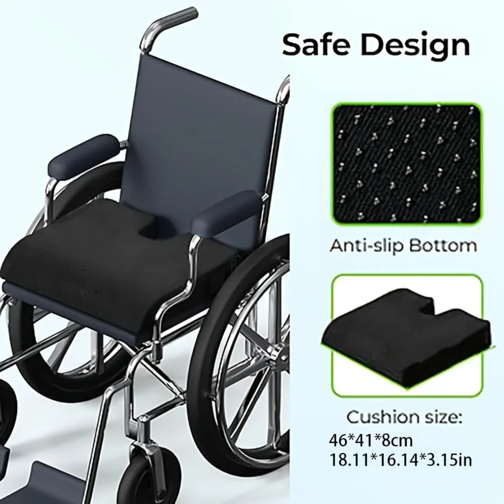 Wheelchair Seat Cushion | Coccyx & Back Support | Qme Ergonomic Seat Cushion Qme