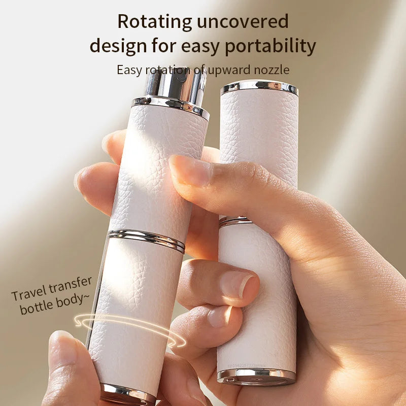 Leather Perfume Atomizer 8ml – Portable Refillable Spray Bottle Perfume Atomizer Qme