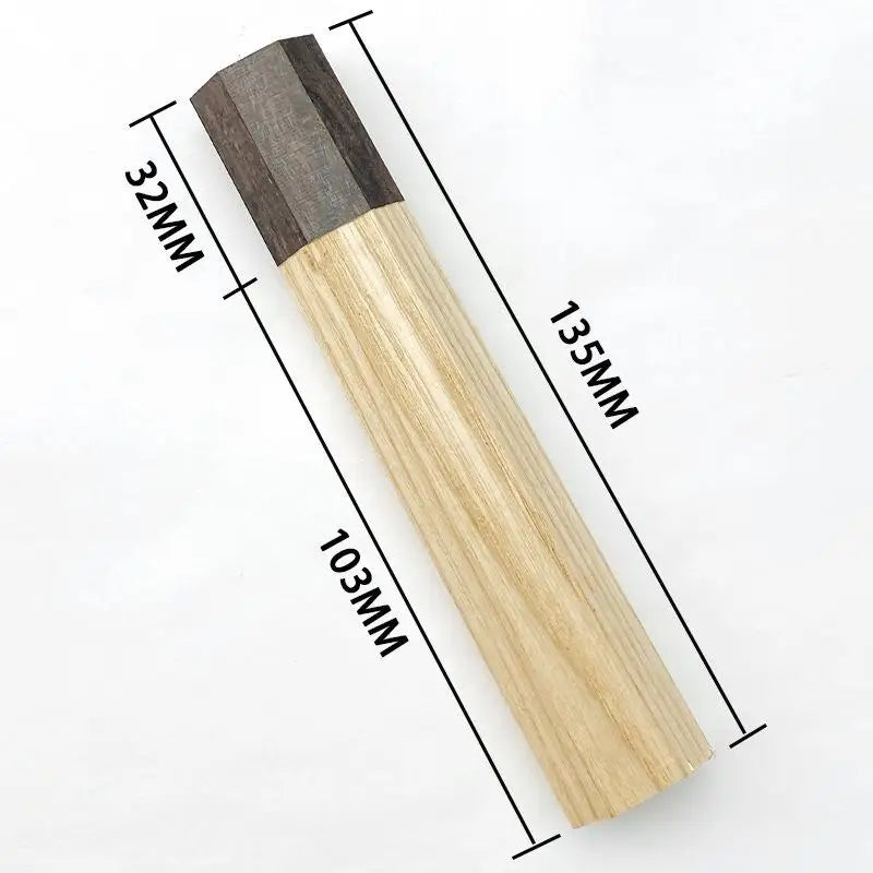 Sandalwood Octagonal Knife Handle – DIY Damascus Kitchen Blade Knife Handle Qst