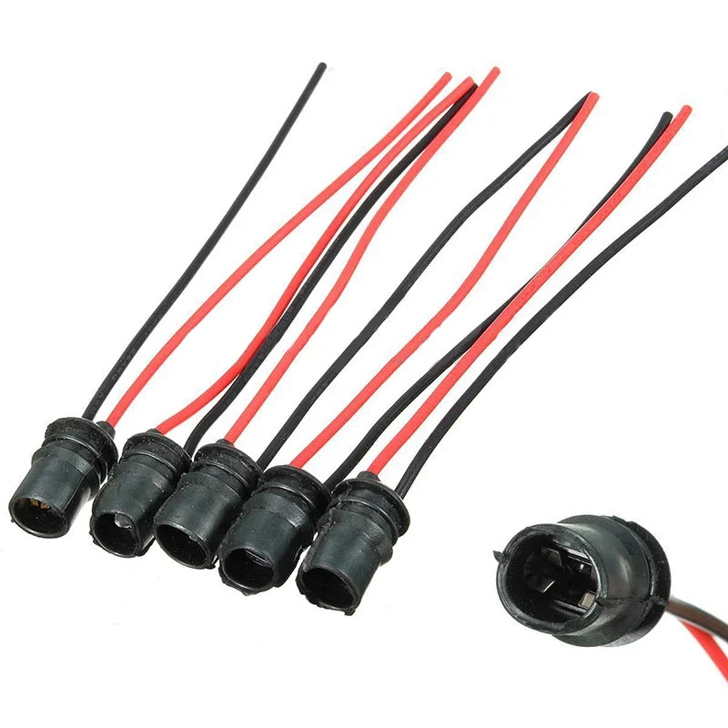 T10 W5W Wedge Bulb Socket Connector Holder LED Extension Car Bulb Socket Holder Qme Default Title